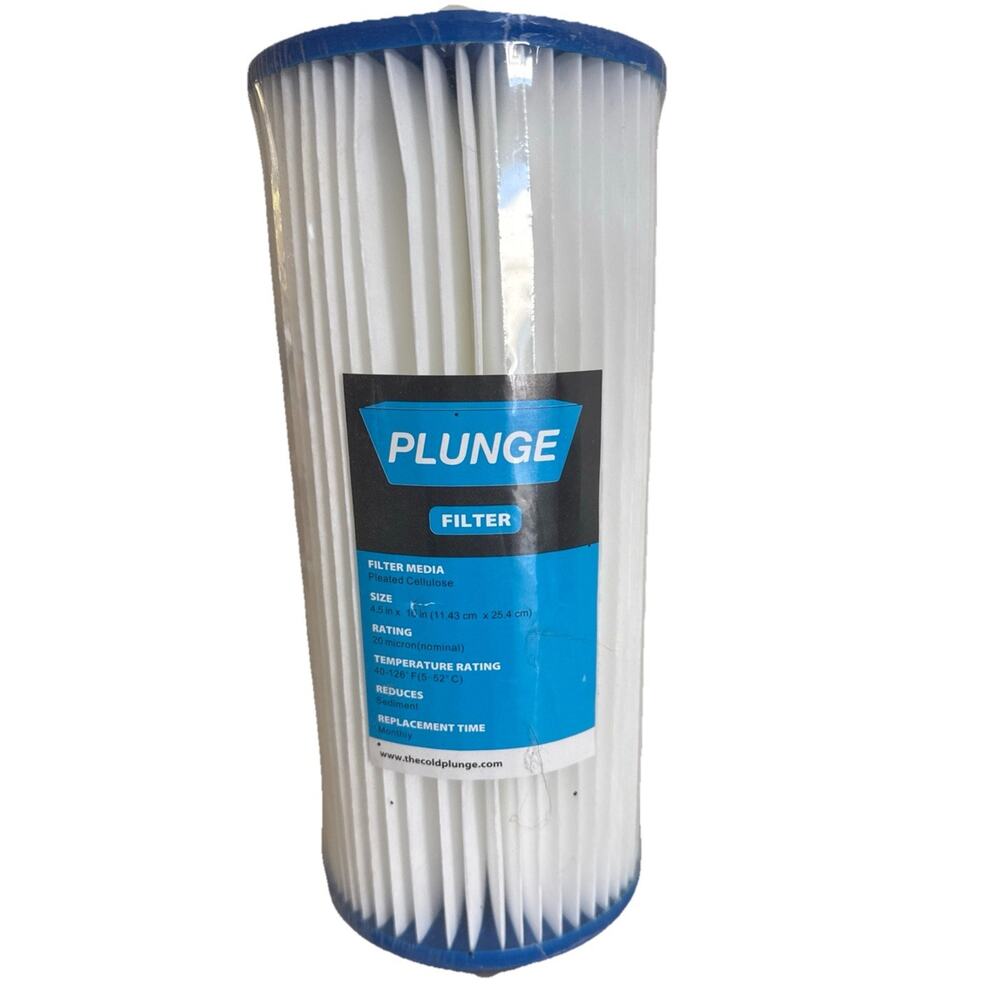 10"x4.5" PLUNGE FILTER "Pleated Cellulose"